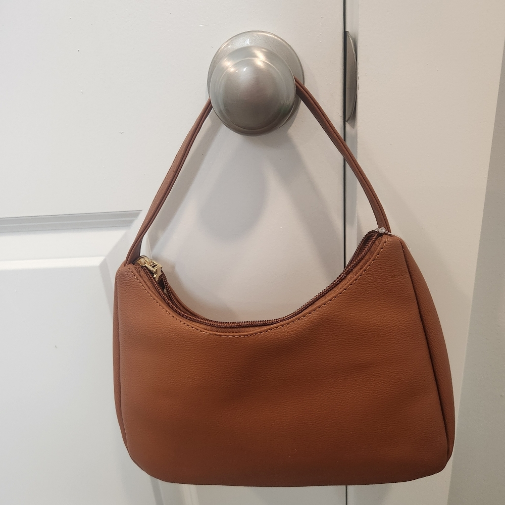 NWT The Limited‎ Cognac Vegan Shoulder Bag Hobo Scandi Style
